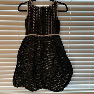 RARE VINTAGE REDFISH KIDS Black Sleeveless Balloon Dress Size 6
